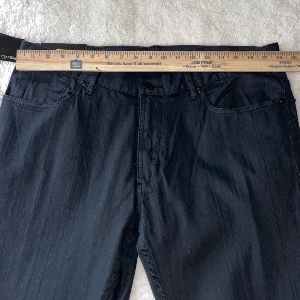NWT Perry Ellis Slim Fit Black Men's Jeans.  36x32. - Picture 10 of 13